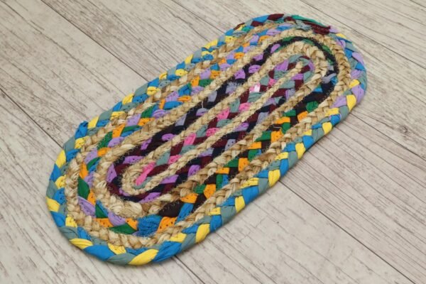 Traditional Handloom Jute Durry - Image 4