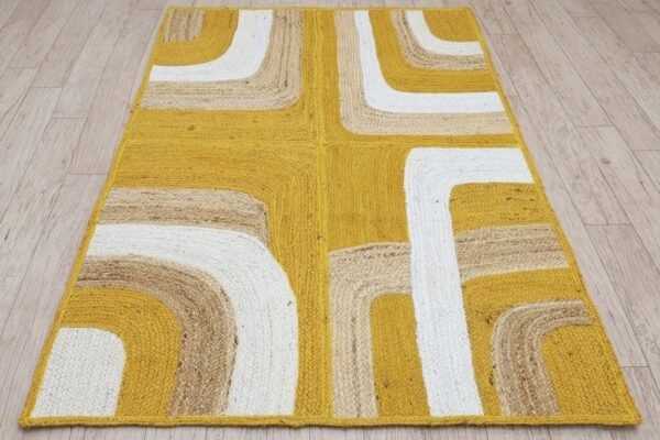 Eco-Friendly Vintage Oval Jute Durry for Office - Image 4