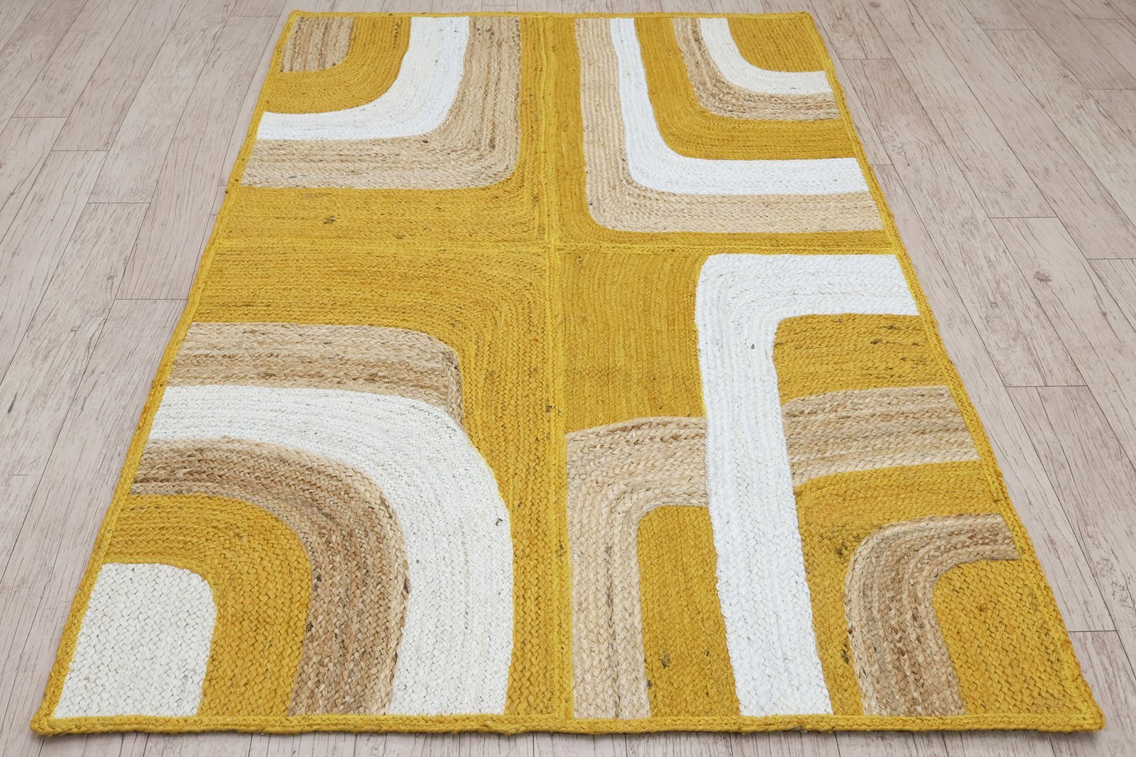 Eco-Friendly Vintage Oval Jute Durry for Office - Image 4
