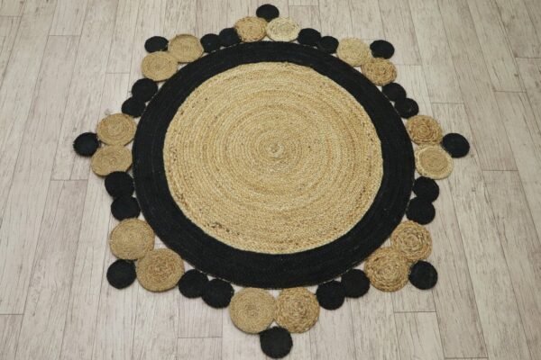 Soft Natural Jute Floor Durry - Image 4