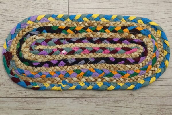 Traditional Handloom Jute Durry - Image 5