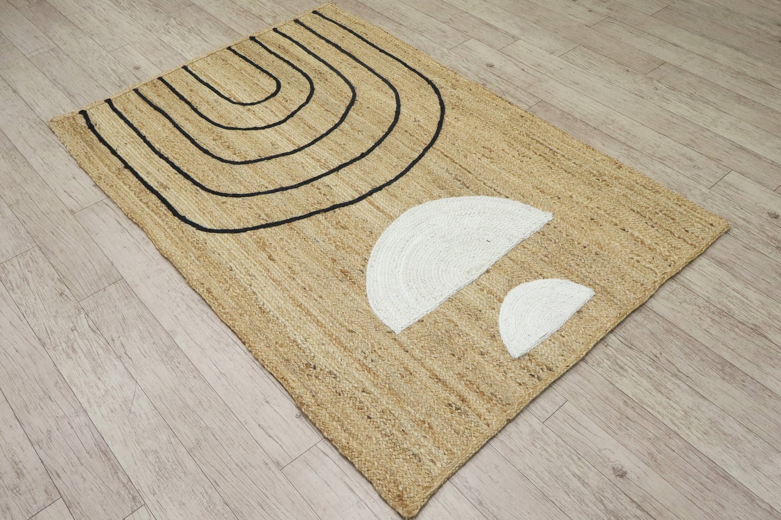 Textured Jute Handloom Durry Carpet - Image 5