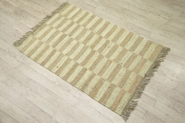 Premium Contemporary Oval Jute Durry for Balcony - Image 5