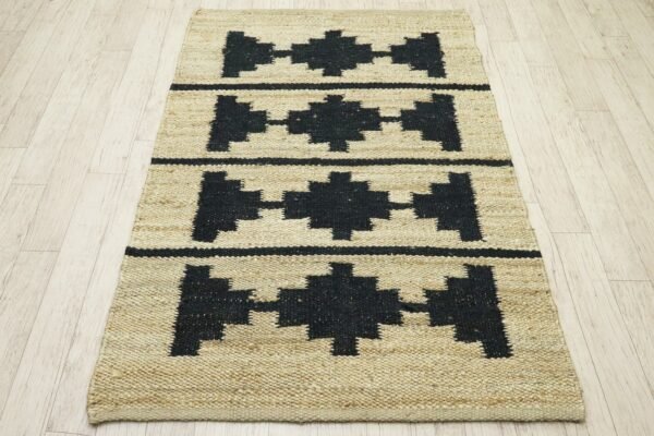 Handmade Rustic Round Jute Durry for Living Room - Image 5