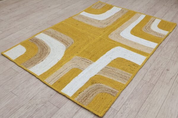 Eco-Friendly Vintage Oval Jute Durry for Office - Image 5