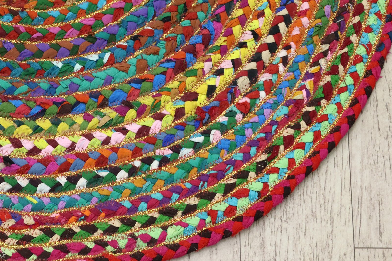 Braided Modern Oval Jute Durry for Dining Room - Image 5