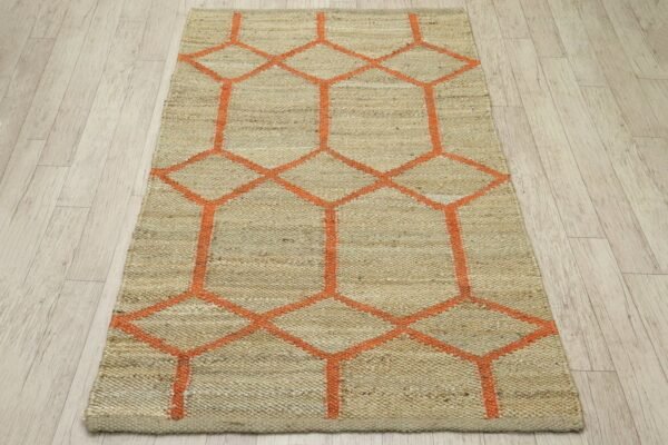 Braided Modern Square Jute Durry for Dining Room - Image 5