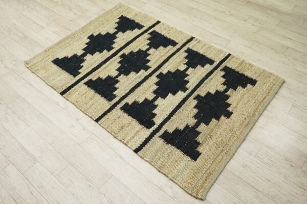 Handmade Rustic Round Jute Durry for Living Room - Image 6