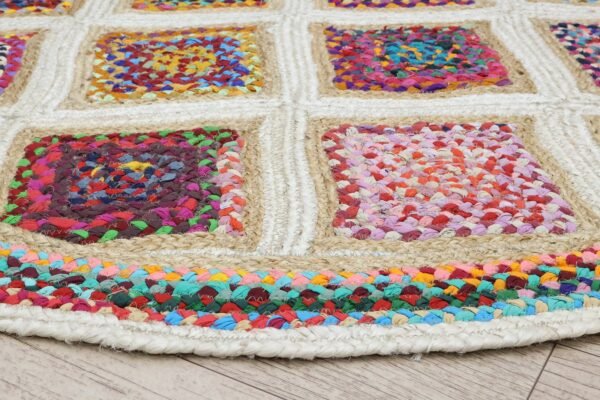 Designer Minimalist Rectangle Jute Durry for Patio - Image 6