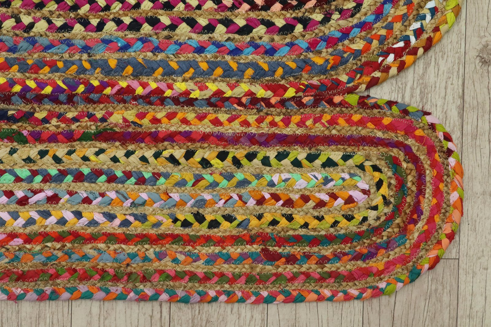 Designer Jute Woven Durry Rug - Image 6