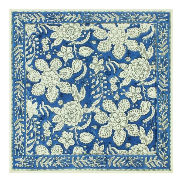 Handblock Printed Napkin Rectangle for Japanese Dining