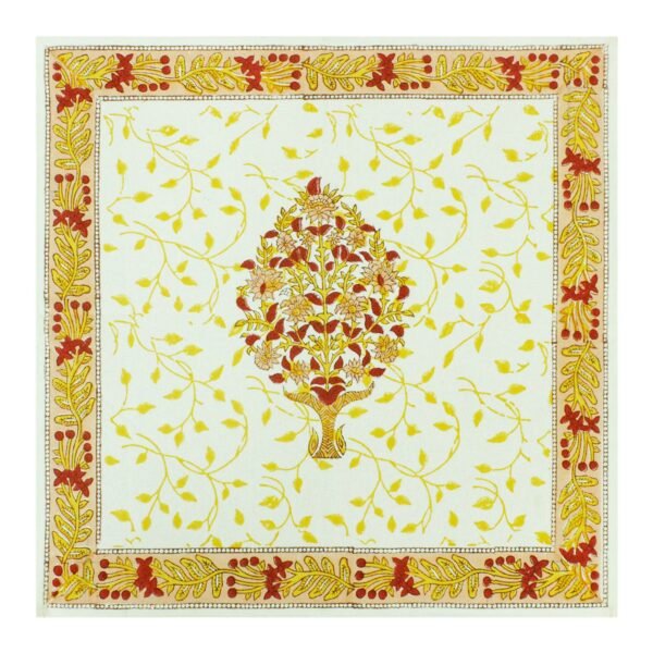 Luxury Handblock Printed Rectangle Napkin for Festive Dining - Image 2