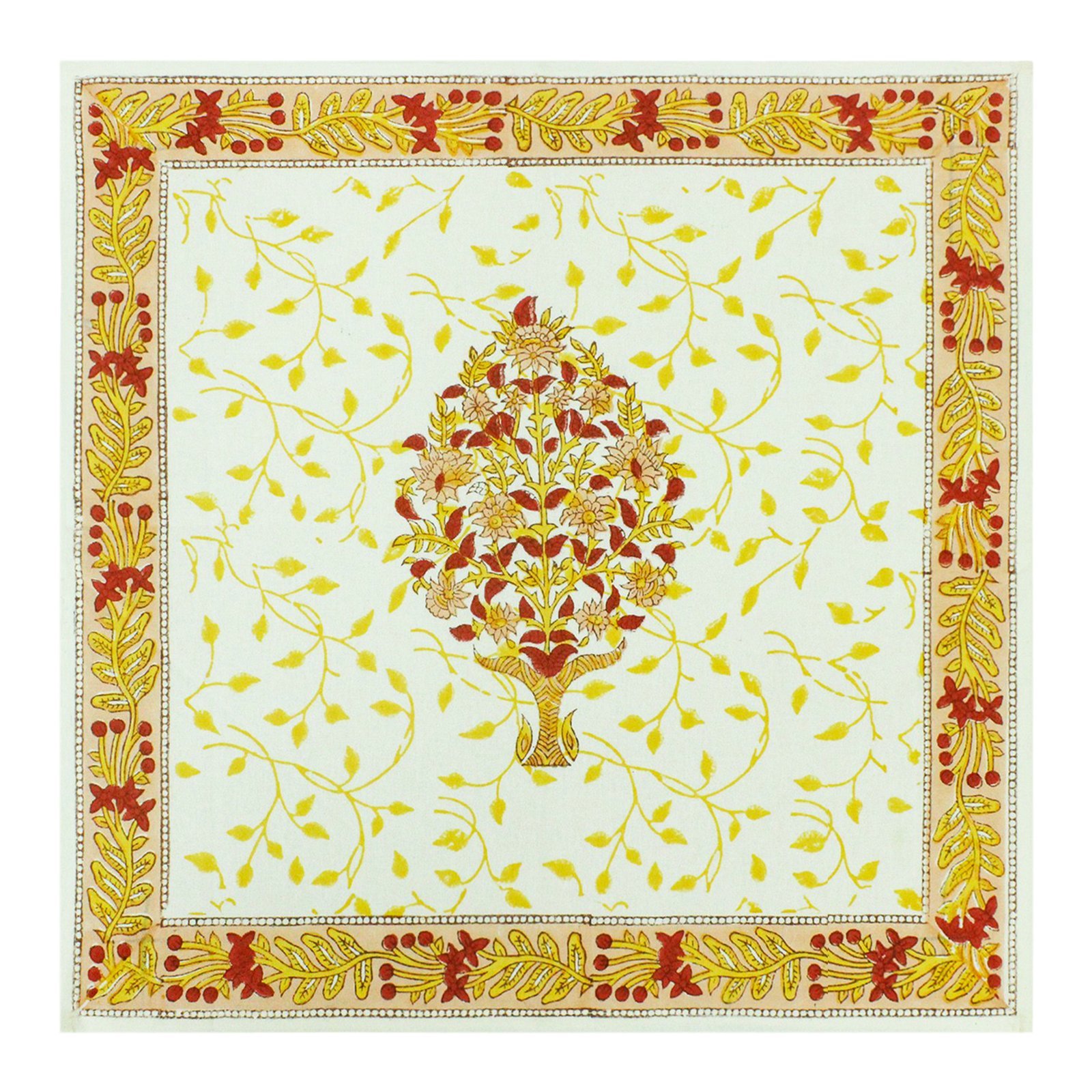 Luxury Handblock Printed Rectangle Napkin for Festive Dining - Image 2