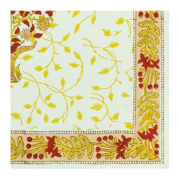 Luxury Handblock Printed Rectangle Napkin for Festive Dining - Image 3