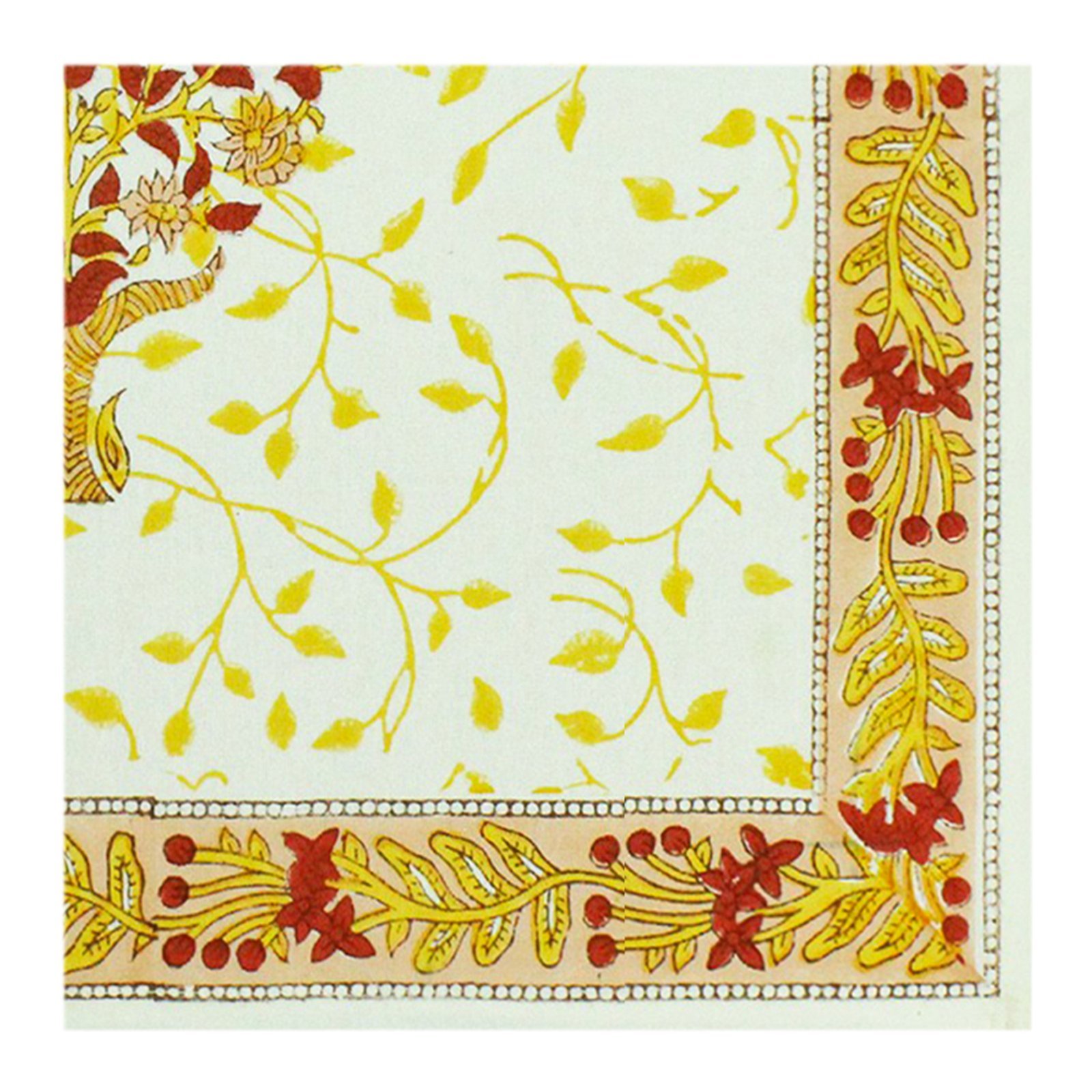 Luxury Handblock Printed Rectangle Napkin for Festive Dining - Image 3