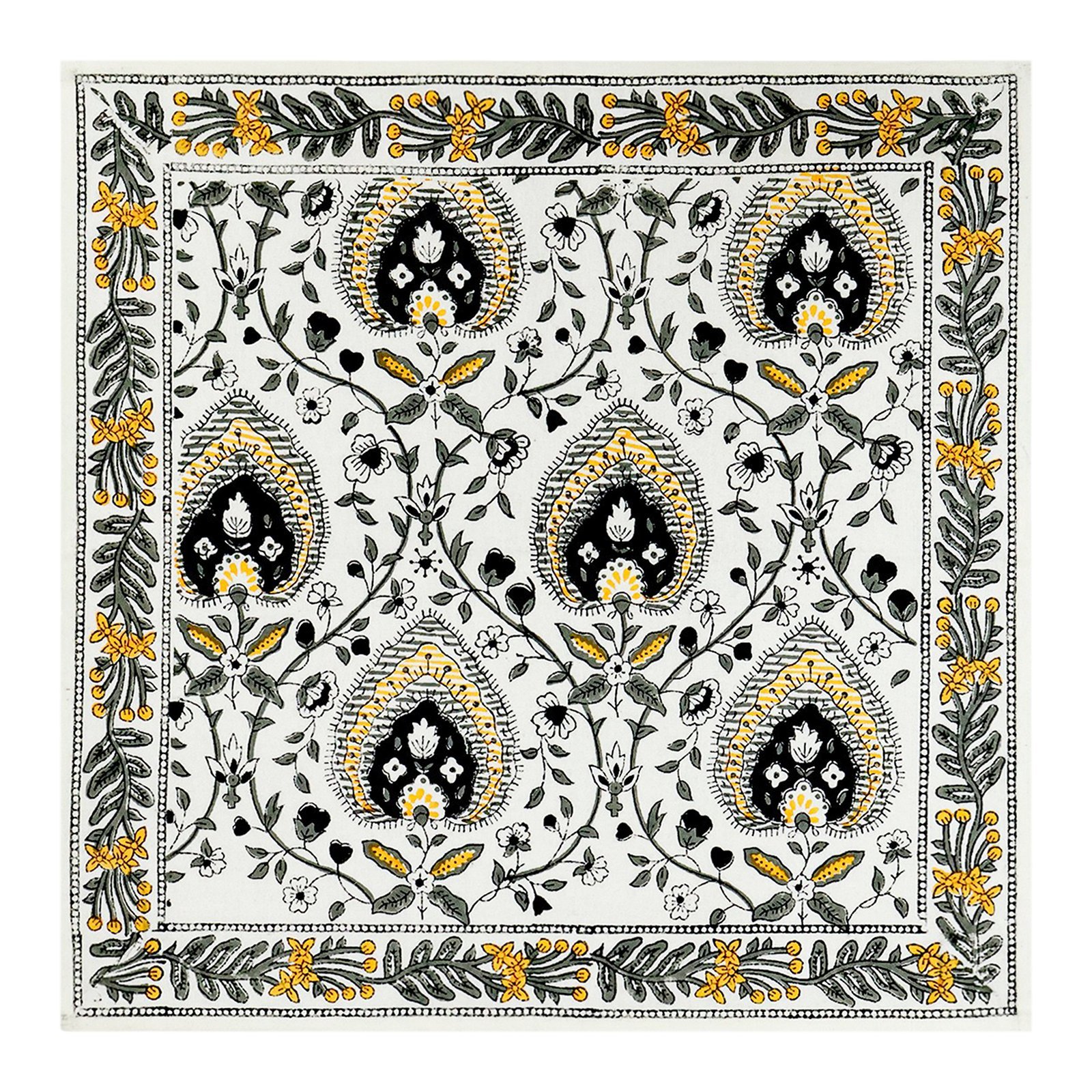 Luxury Handblock Printed Square Napkin for Everyday Use - Image 2