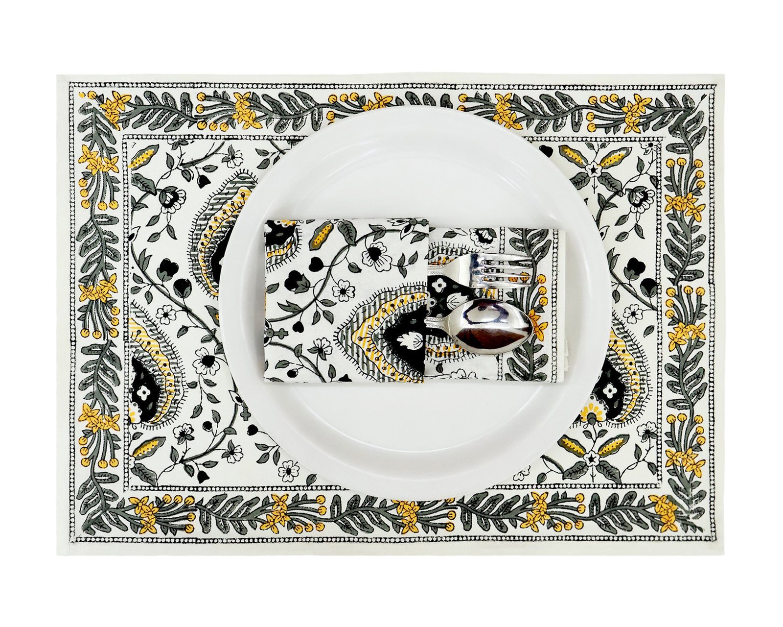 Luxury Handblock Printed Square Napkin for Everyday Use - Image 7