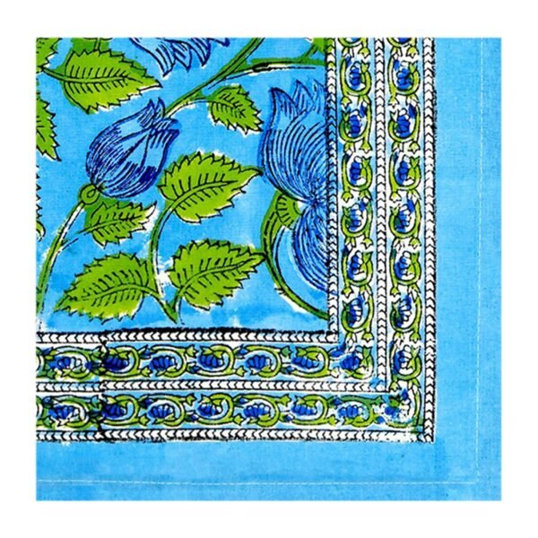 Cotton Handblock Printed Square Napkin for Luxury Homes - Image 3
