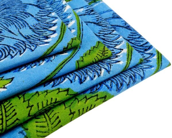Cotton Handblock Printed Square Napkin for Luxury Homes - Image 4