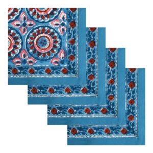 Exclusive Handblock Printed Rectangle Napkin for Large Tables Exclusive Handblock Printed Rectangle Napkin for Large Tables