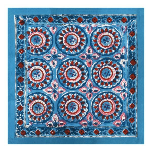 Exclusive Handblock Printed Rectangle Napkin for Large Tables - Image 2