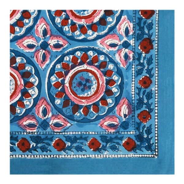 Exclusive Handblock Printed Rectangle Napkin for Large Tables - Image 3