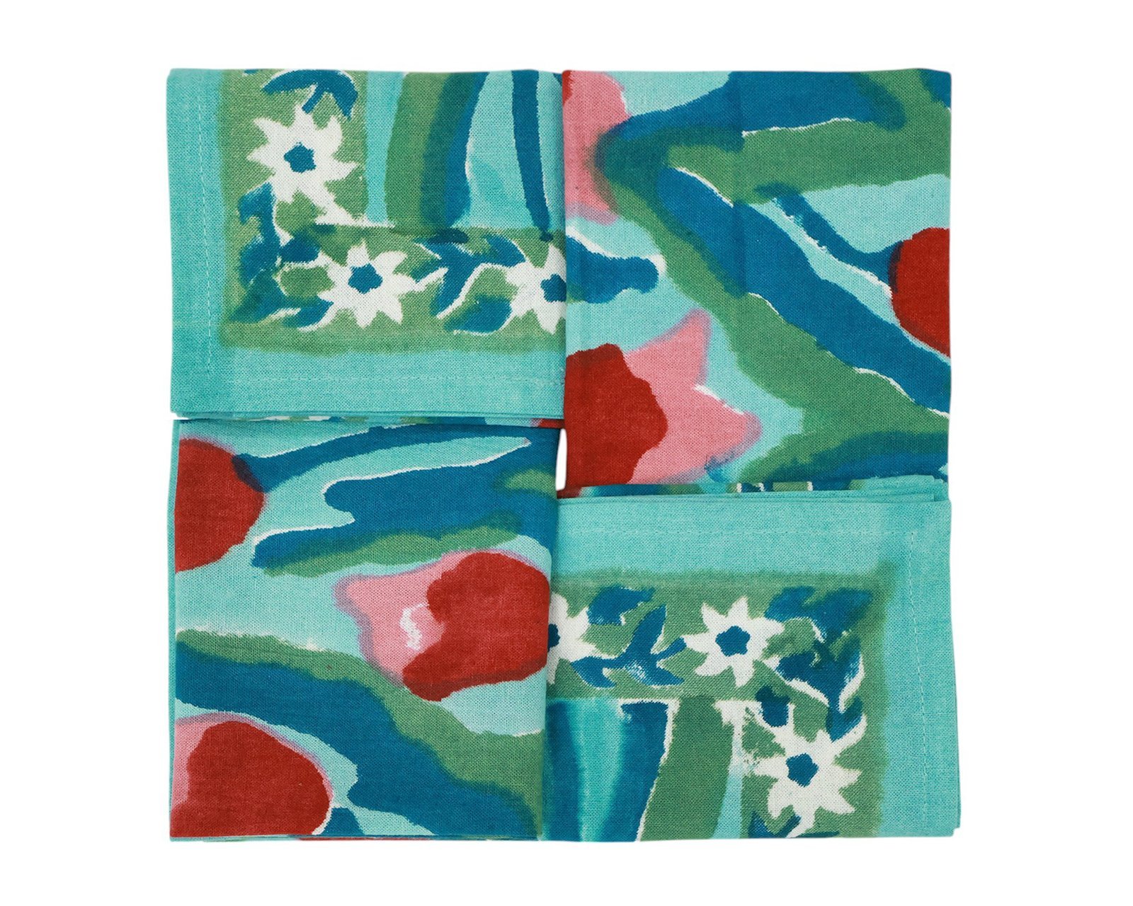 Exclusive Handblock Printed Square Napkin with Durable Fabric - Image 5