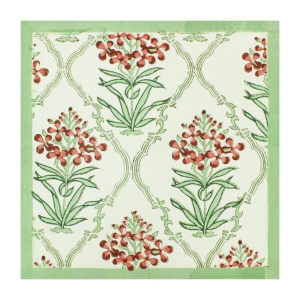 Modern Handblock Printed Rectangle Napkin for Housewarming Gifts - Image 2