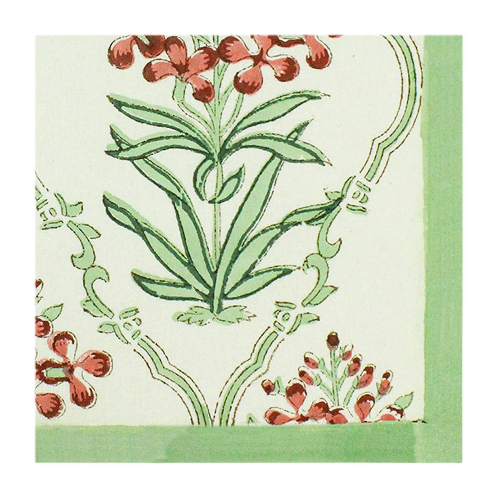 Modern Handblock Printed Rectangle Napkin for Housewarming Gifts - Image 3
