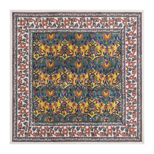 Luxury Handblock Printed Rectangle Napkin for Festive Dining - Image 2