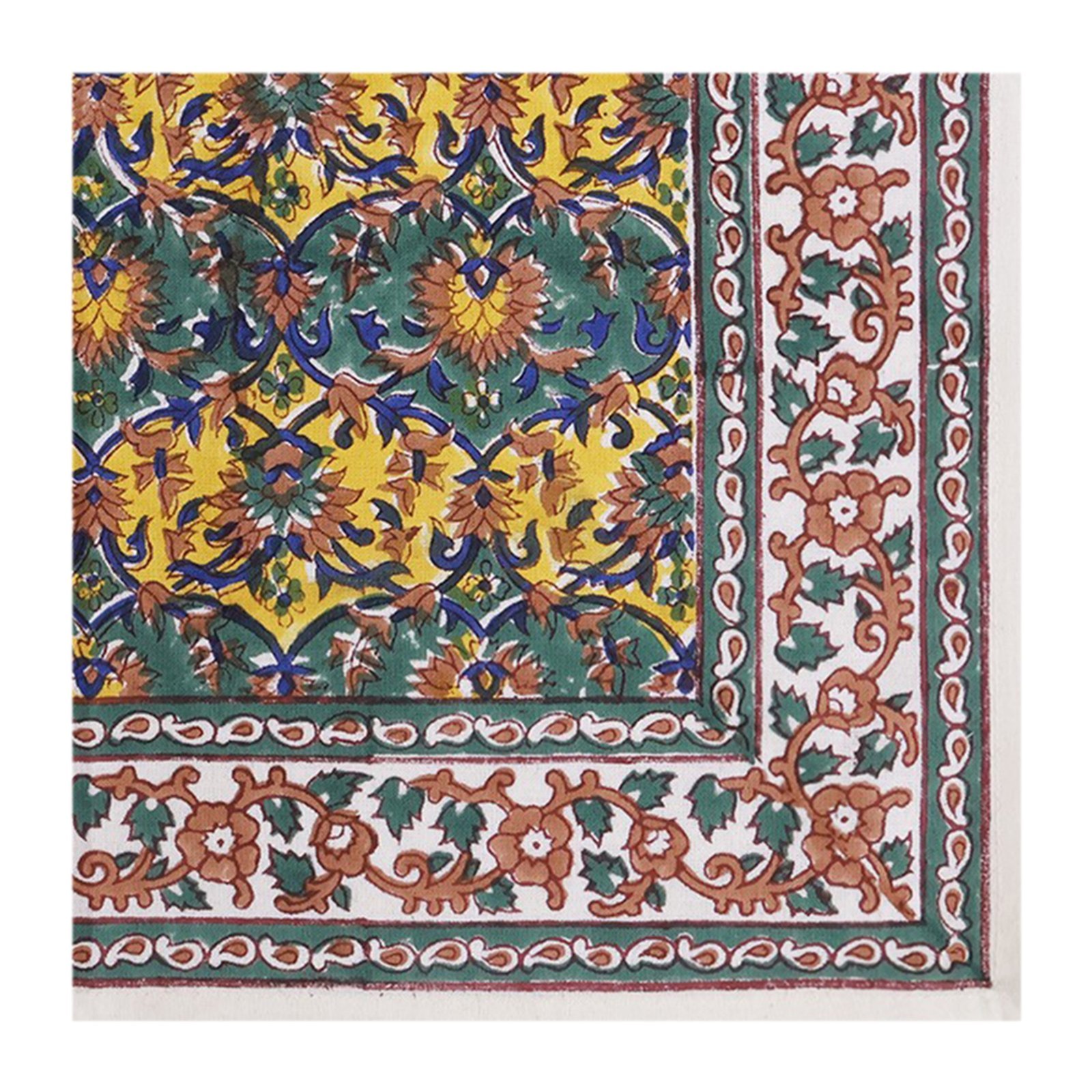 Luxury Handblock Printed Rectangle Napkin for Festive Dining - Image 4