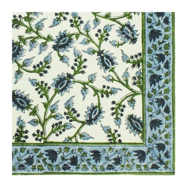 Designer Handblock Printed Rectangle Napkin for Japanese Living - Image 3