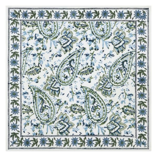 Eco-Friendly Handblock Printed Rectangle Napkin for Eco-Friendly Homes
