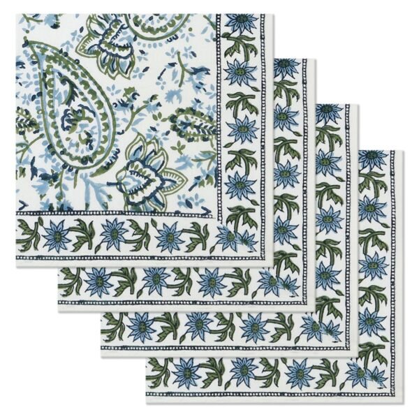 Eco-Friendly Handblock Printed Rectangle Napkin for Eco-Friendly Homes - Image 2