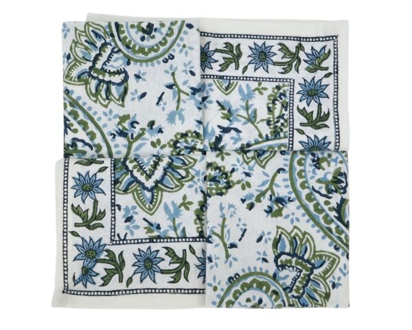 Eco-Friendly Handblock Printed Rectangle Napkin for Eco-Friendly Homes - Image 5