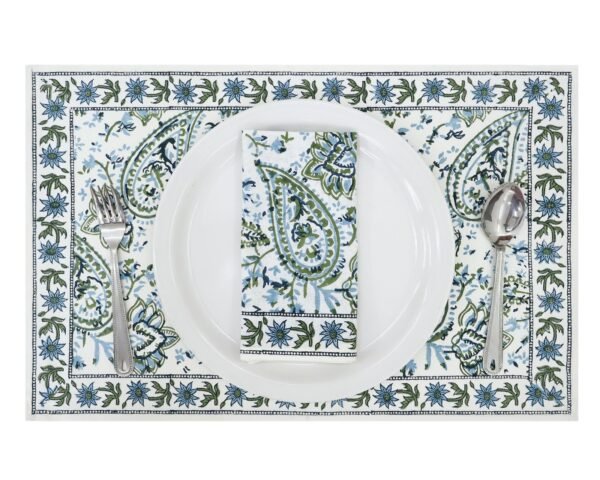 Eco-Friendly Handblock Printed Rectangle Napkin for Eco-Friendly Homes - Image 6