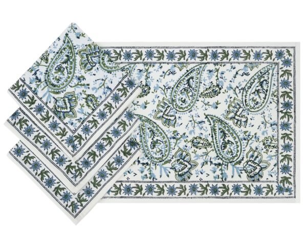 Eco-Friendly Handblock Printed Rectangle Napkin for Eco-Friendly Homes - Image 7