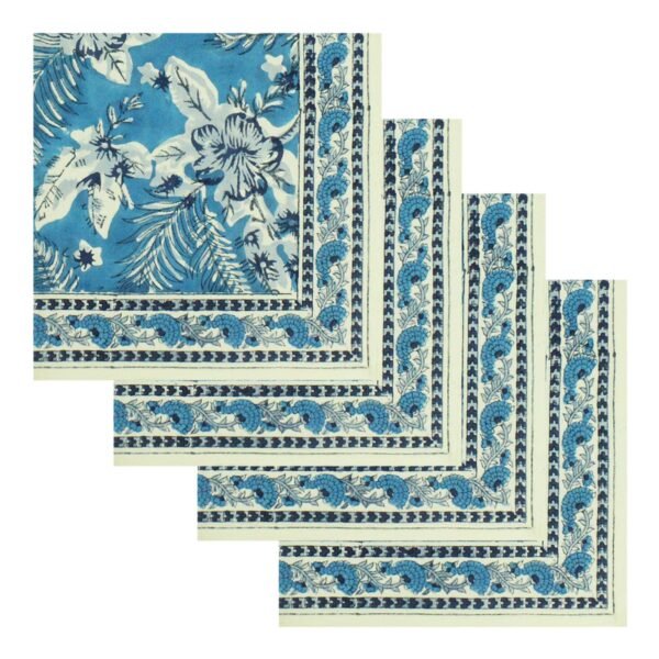 Eco-Friendly Handblock Printed Square Napkin for Stylish Dining Rooms - Image 2