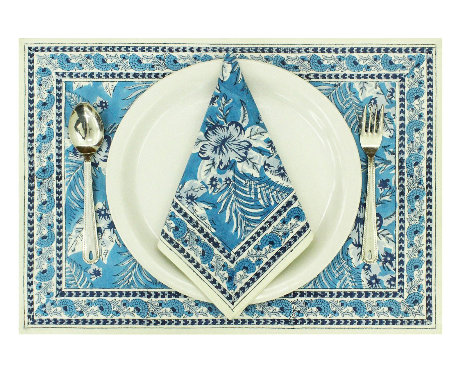 Eco-Friendly Handblock Printed Square Napkin for Stylish Dining Rooms - Image 6
