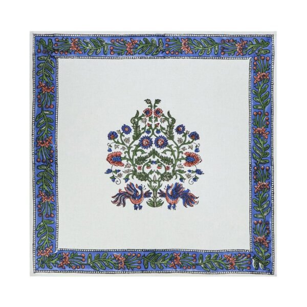 Handblock Printed Napkin Square for Elegant Homes