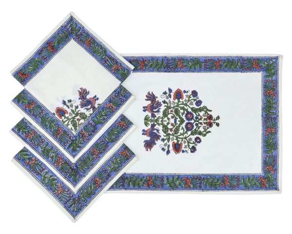 Handblock Printed Napkin Square for Elegant Homes - Image 7
