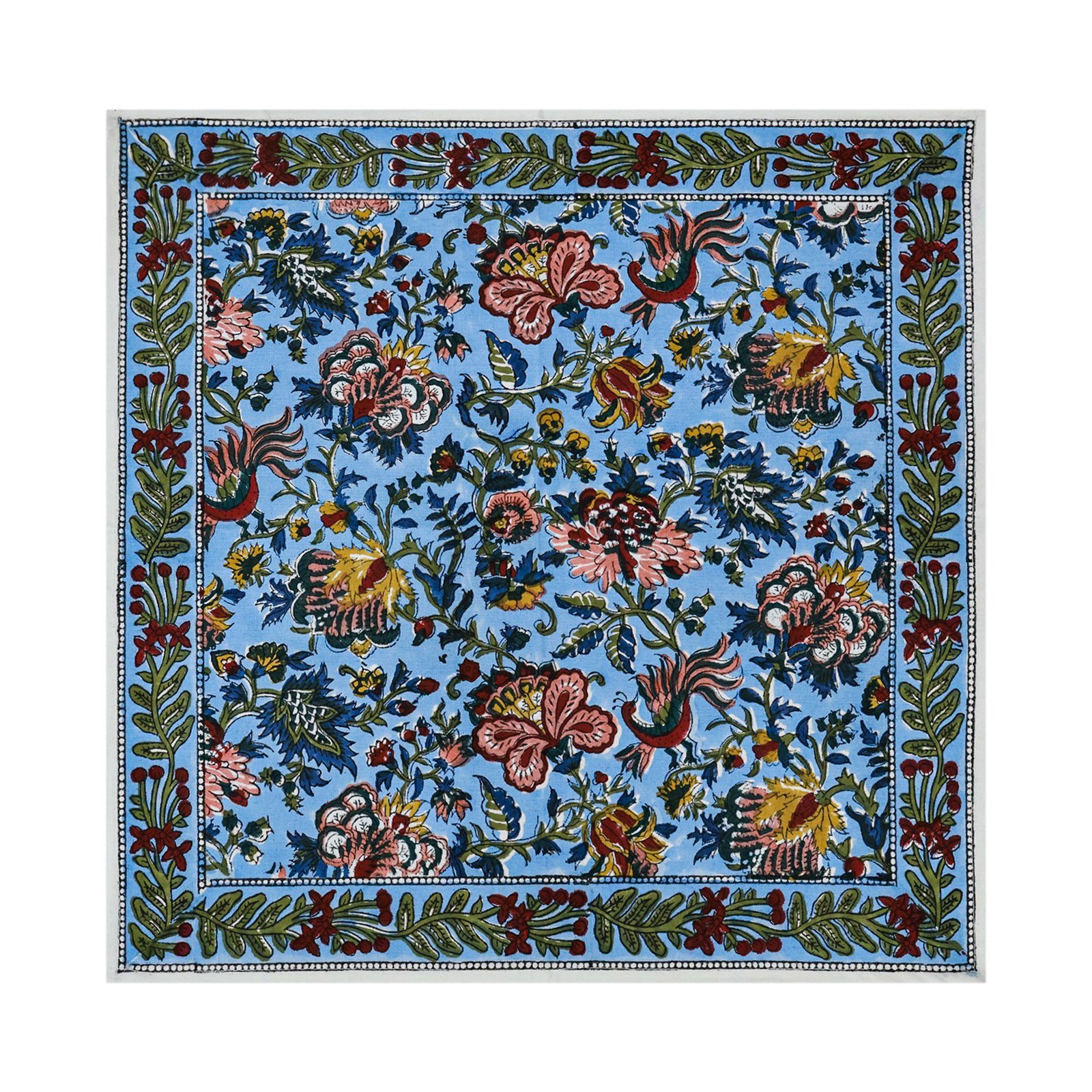 Rectangle Handblock Printed Napkin for Modern Interiors
