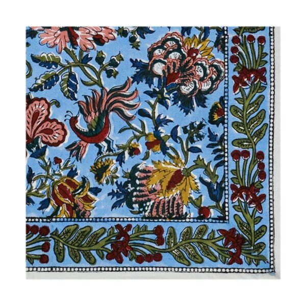 Rectangle Handblock Printed Napkin for Modern Interiors - Image 3