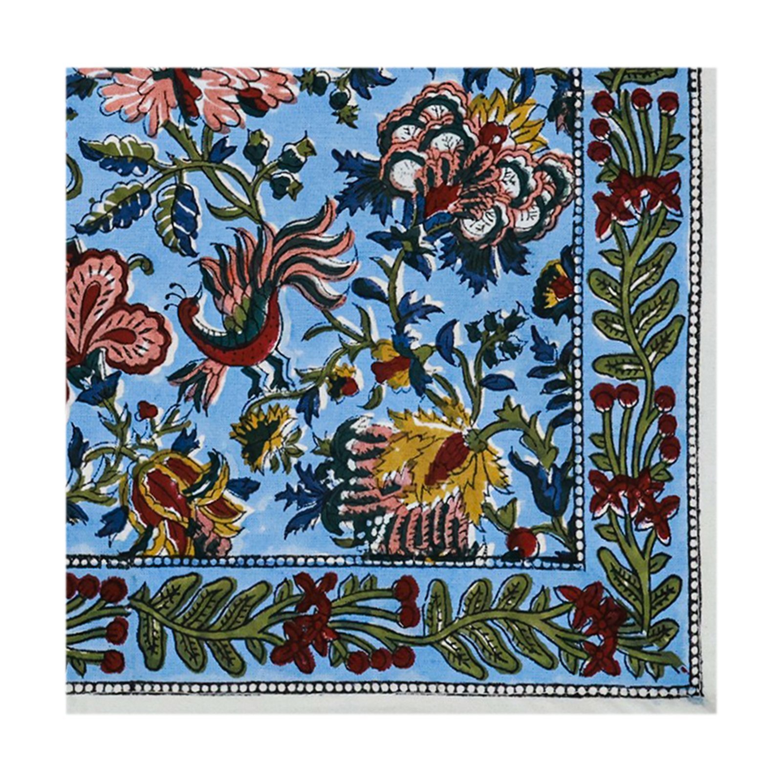 Rectangle Handblock Printed Napkin for Modern Interiors - Image 3