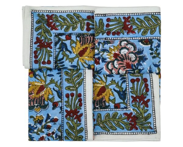 Rectangle Handblock Printed Napkin for Modern Interiors - Image 5
