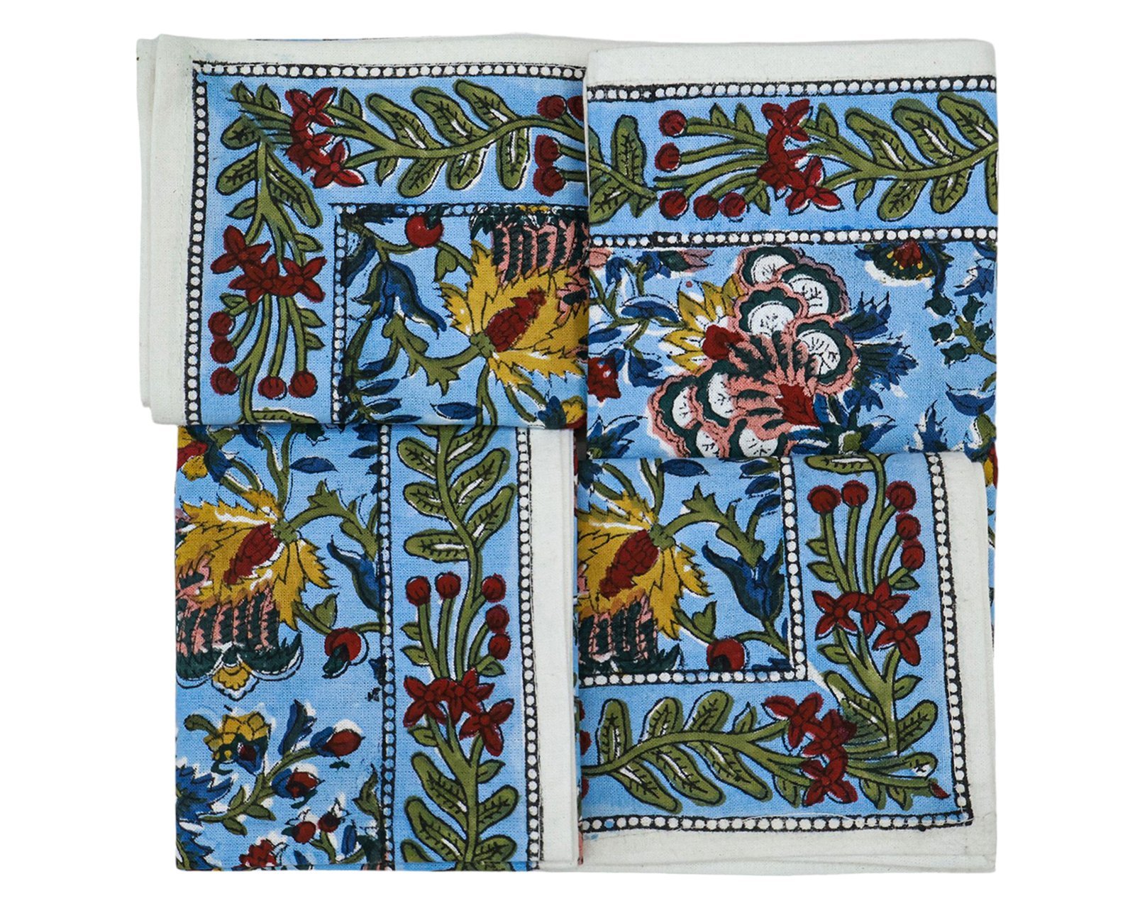 Rectangle Handblock Printed Napkin for Modern Interiors - Image 5