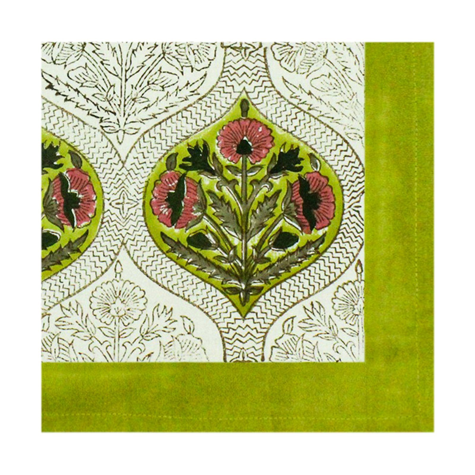 デザイナー ハンドブロック プリント 長方形 ナプキン 日本語 リビング - Image 3