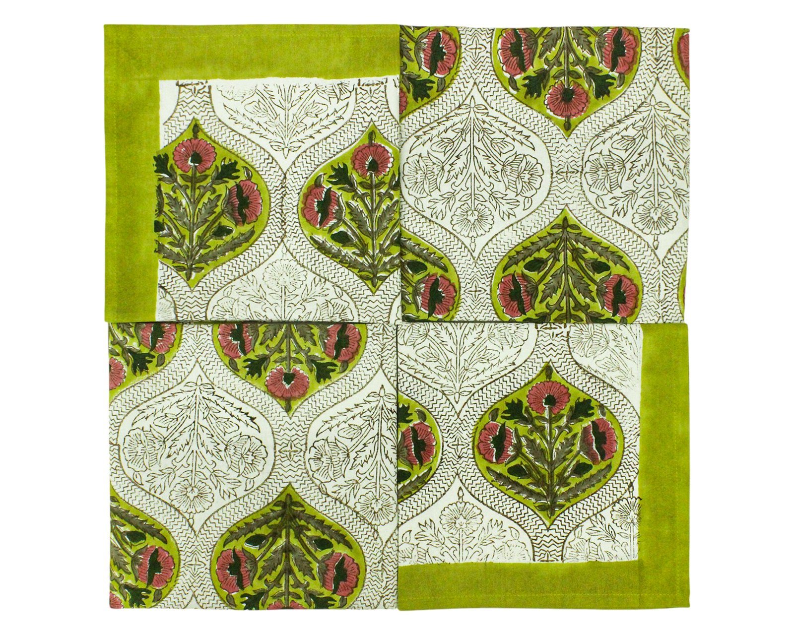 デザイナー ハンドブロック プリント 長方形 ナプキン 日本語 リビング - Image 7