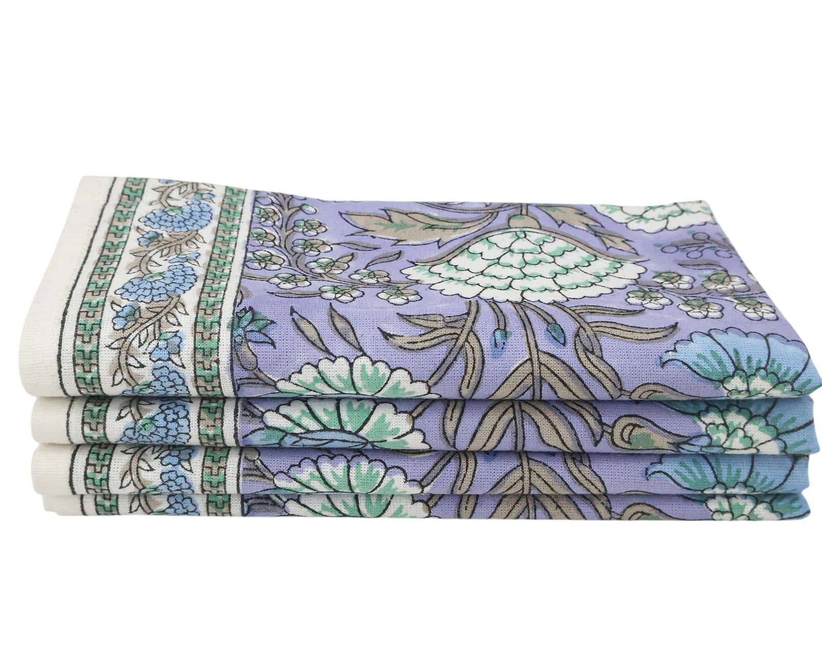 デザイナー ハンドブロック プリント 長方形 ナプキン 日本語 リビング - Image 6