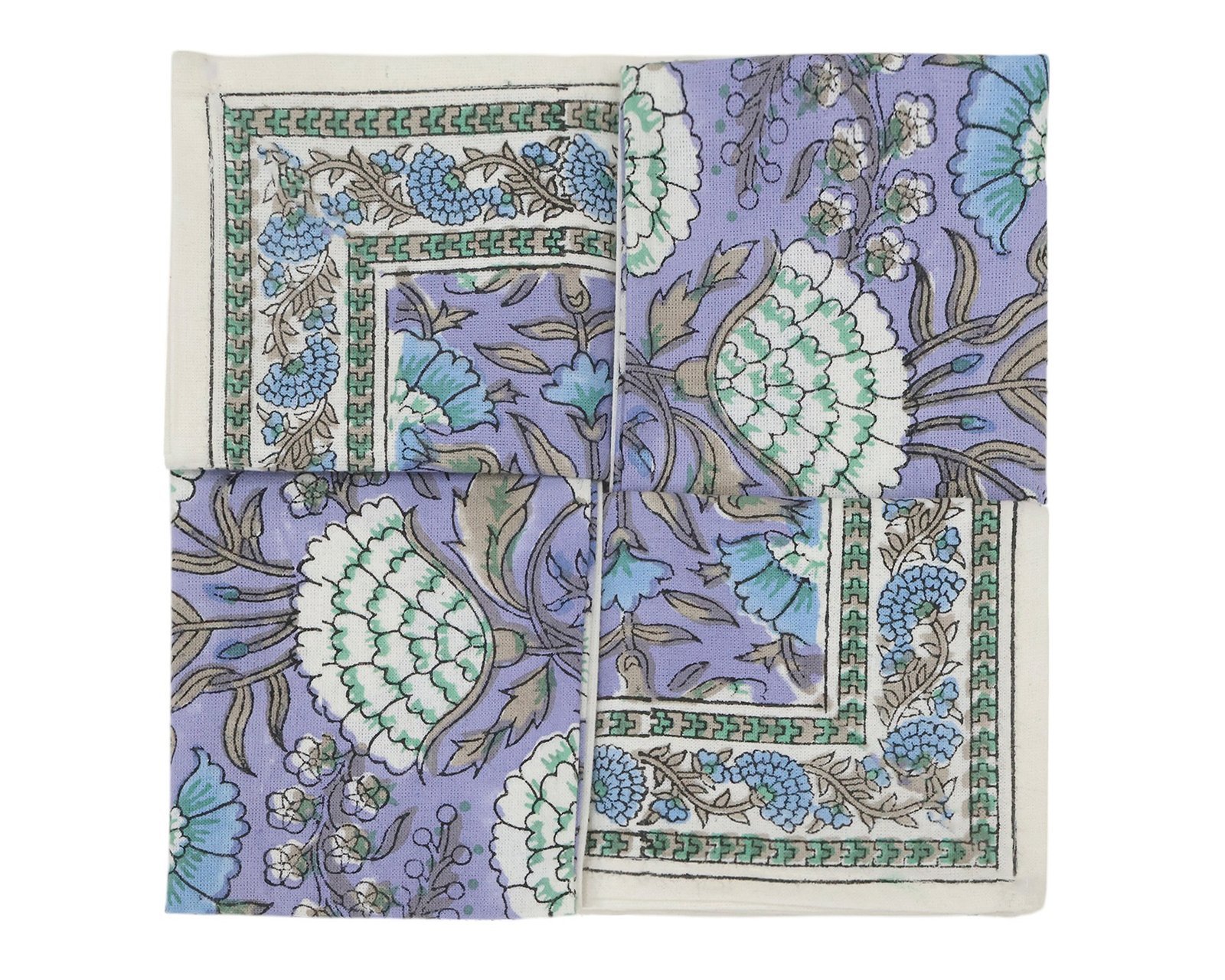 デザイナー ハンドブロック プリント 長方形 ナプキン 日本語 リビング - Image 7